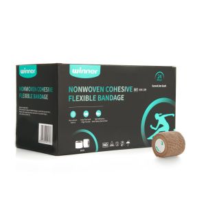 Тейп жесткий Winner 606109, разм. 4,5 м х 5 см, нетканый, когезивный, бежевый