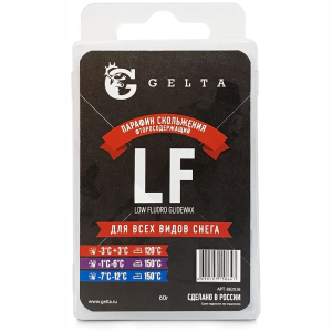 Парафин скольжения Gelta LF арт. 882028, 3-х секционный, -3/+3 -1/-6 -7/-12°С, 60 гр