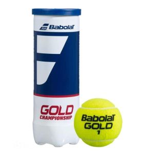 Мяч для большого тенниса Babolat Gold Championship 501084-113C, 3 шт., желтый