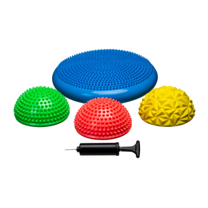 Диски балансировочные StarFit BP-106 (ЦБ-00002534), с насосом, комплект, черный