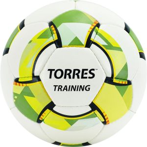Мяч футбольный Torres Training F320055, разм. 5, белый/зеленый Мяч футбольный Torres Training F320055, разм. 5, белый/зеленый
