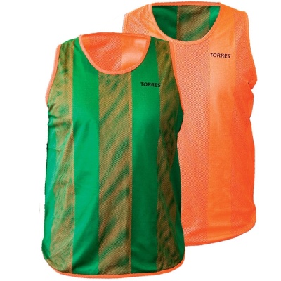 Манишка Torres TR11949O/G JR, детская, двухсторонняя, оранжевый/зеленый