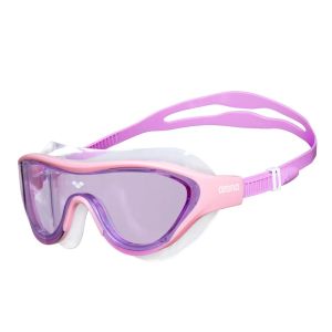 Полумаска для плавания детская Arena The One Mask JR 004309-201, фиолетовые линзы, розовый/белый