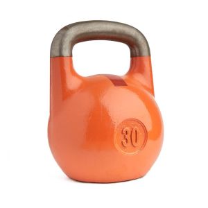 Гиря чемпионская 30 кг ГЧО-К/30, чугун, оранжевый с красной полосой