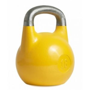 Гиря соревновательная ВФГС Нового стандарта ГСМ/16, 16 кг, юношеская, чугун, желтый