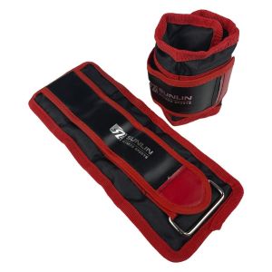 Утяжелители универсальные Sunlin, 1 кг (2 шт х 0.5 кг), черный/красный