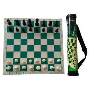 Шахматы в тубусе LEGION арт. 8052, 50х50 см, пластик, мягкая доска