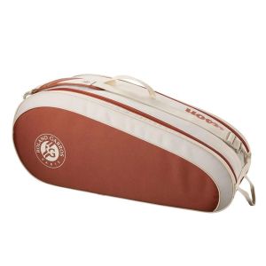 Сумка теннисная Wilson Team RG 2025 (6 pack) WR8045401001, коричневый/бежевый