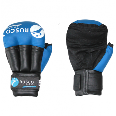 Перчатки-краги для рукопашного боя Rusco, синий, разм. 6 ун