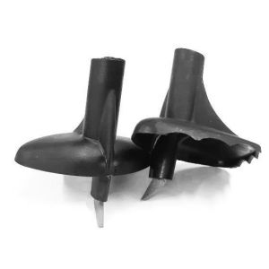 Наконечники для лыжных палок "Лапки Треугольник зубчатый", пара, черный