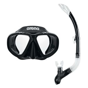 Набор для плавания Arena Premium Snorkeling Set JR 002019-505, детский, маска, трубка, черный
