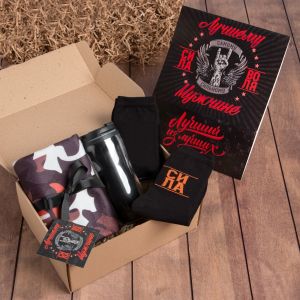 Набор подарочный "Лучшему мужчине" 9259782, плед, носки, кружка