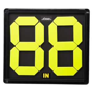 Табло замены игрока Jogel JA-301, 2 цифры, 43,5 х 2 х 8 см, черный