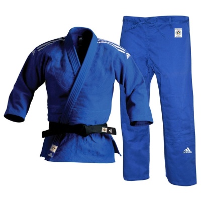 Кимоно для дзюдо Adidas, синий, разм. 130 см