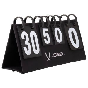 Табло перекидное Jogel JA-300, 4 цифры, 44 х 6 х 24,5 см, черный