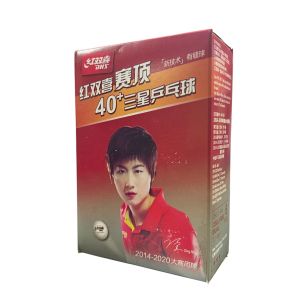 Набор шариков для настольного тенниса DHS 3 Star, 40+ мм, 6 шт., белый