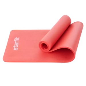 Коврик для йоги StarFit FM-301, NBR-каучук, 15 мм, разм. 183 х 61 см, коралловый