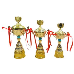 Кубок 613 "A", металл/пластик, золотой