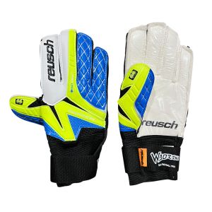 Перчатки вратарские Reusch, синий/зеленый
