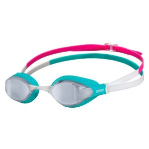 Очки для плавания Arena Air-Speed Mirror 003151-104, серебрянные линзы, голубой/белый