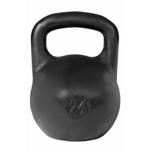 Гиря тренировочная 24 кг, чугун, черный