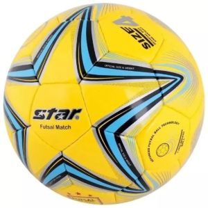 Мяч футзальный Star, разм. 4, желтый/голубой