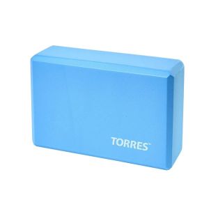 Блок для йоги Torres YL8005, разм. 23 х 15 х 8 см, голубой