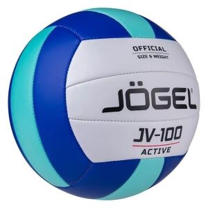 Мяч волейбольный Jogel JV-100, синий/мятный