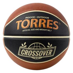 Мяч баскетбольный Torres Crossover B323197, ПУ-композит, нейлон корд, бут.камера