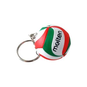 Брелок для ключей "Волейбольный мяч Molten", белый/зеленый/красный