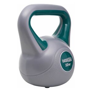 Гиря пластиковая BaseFit DB-503, 10 кг, серый/зеленый