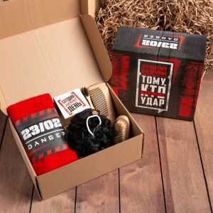 Набор подарочный "Этель" Лучшему мужчине 7530330, полотенце 30х60 см и аксессуары