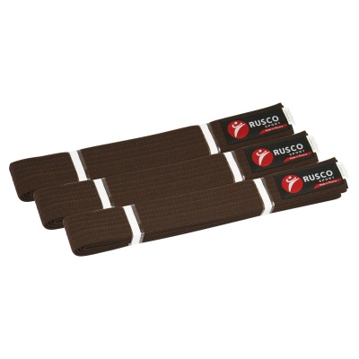 Пояс для кимоно Rusco Sport, 280 см, коричневый