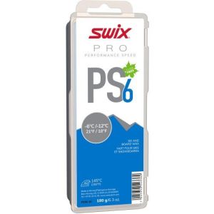 Парафин скольжения Swix PS6 Blue, -6/-12°C, 180 гр, синий