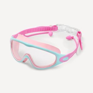 Очки-маска для плавания с берушами 25Degrees Fusion Lilac/Turquoise/Pink 25D25001, детский, розовый