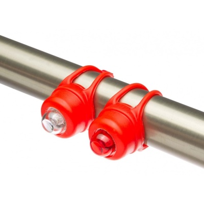 Фонари для велосипеда Stels JY-320, передний и задний, 2 x CR2032, красный