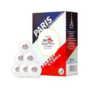 Набор шариков для настольного тенниса Double Fish Paris 3 Star V40+, 6 шт., белый