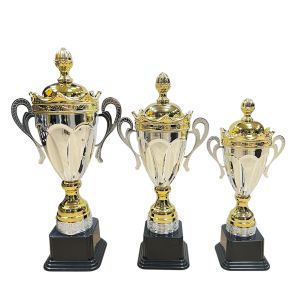 Кубок 2068, металл/пластик, золотой/серебрянный