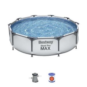 Бассейн надувной Bestway Steel Pro Max 56408, фильтр-насос, 305 х 76 см, 4678 л