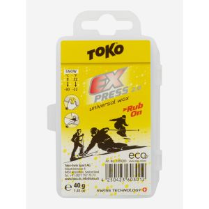 Парафин скольжения Toko Express wax Express Rub-on арт. 5509260, 0/-30°C, 40 гр, желтый
