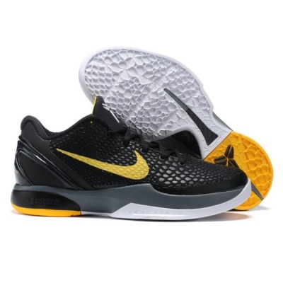 Кроссовки баскетбольные Nike Zoom Kobe 6, черный/желтый, разм. 40