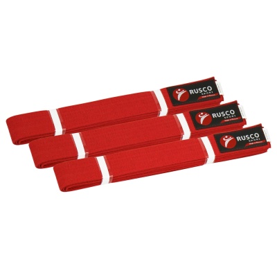 Пояс для кимоно Rusco Sport, 260 см, красный