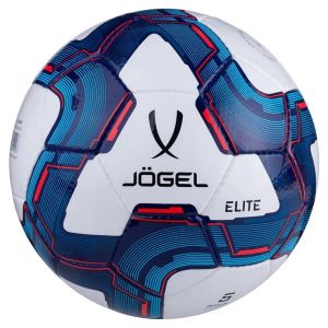 Мяч футбольный Jogel Elite (УТ-00016942), разм. 5, белый/синий Мяч футбольный Jogel Elite (УТ-00016942), разм. 5, белый/синий