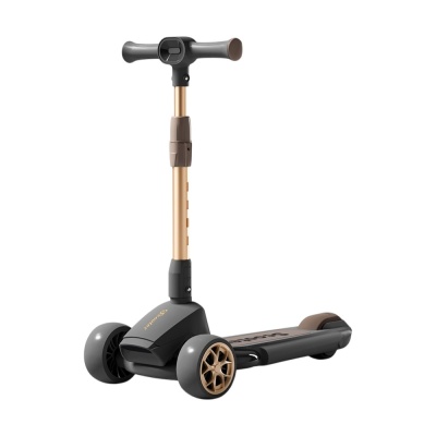 Самокат детский Scooter GF-SK-8106 Black/Gold, черный/коричневый