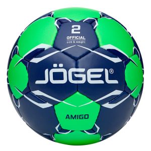 Мяч гандбольный Jogel Amigo, разм. 2 (ЦБ-00007434), синий/зеленый