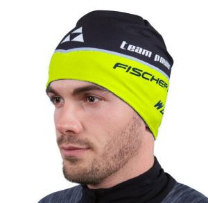 Шапка Fischer G93121, полиэстер, черный/желтый, разм. L/XL