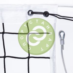 Сетка волейбольная арт. 040640, 9.5x1 м, нить 4 мм, ячейка 100 мм, черный