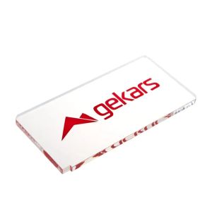 Скребок для лыж Gekars T-4, 4 мм, прозрач./крас.