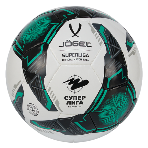 Мяч футзальный Jogel Superliga Replica (ЦБ-00003840), разм. 4, белый/черный/зеленый