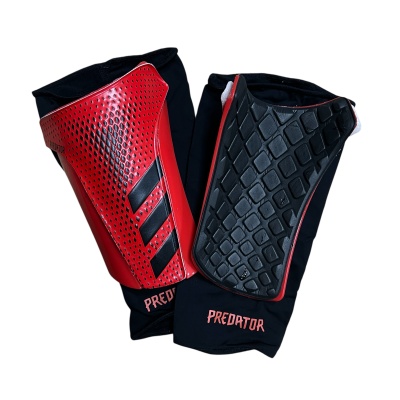 Щитки футбольные Adidas Predator 20 Lite, в пакете, красный